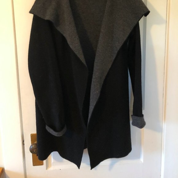 Heavy Wool Cardigan with tie waist - Picture 5 of 5